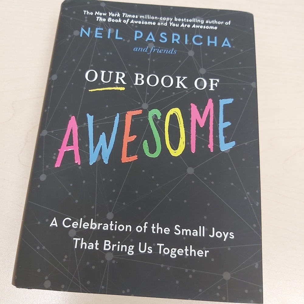 🆕️🤩2/$30 Our Book of Awesome by Neil Pasricha hardcover book
